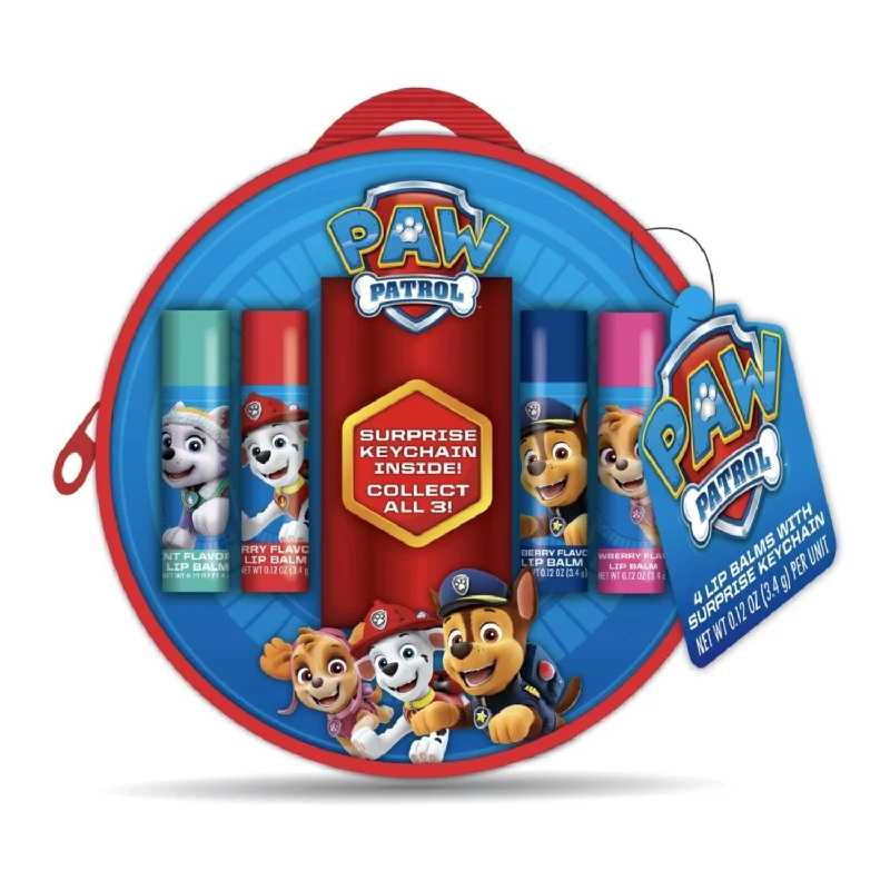 Overstock Clearance Taste Beauty PAW Patrol 4 Lip Balms Backpack