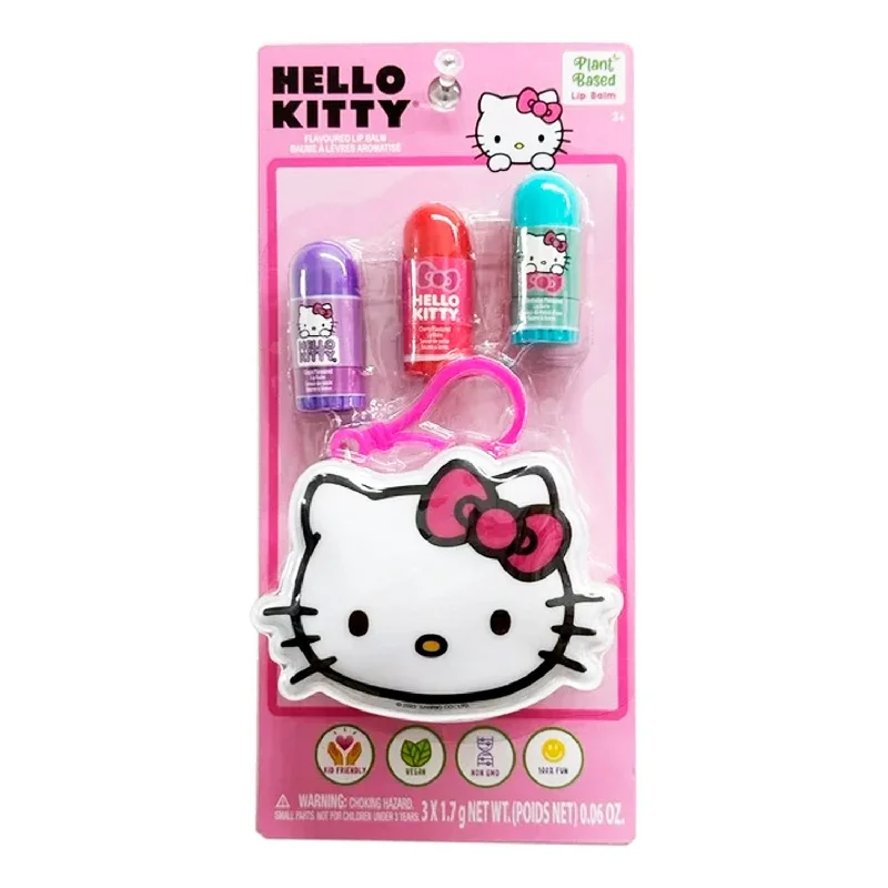 Flash Deal Hello Kitty Flavoured Lip Balm & Mini Pouch Set