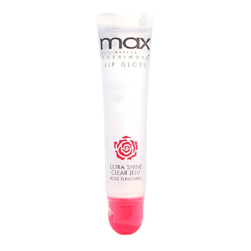 Great Deals Max Cherimoya Ultra Shine Clear Jelly Lip Gloss Rose 0.5oz