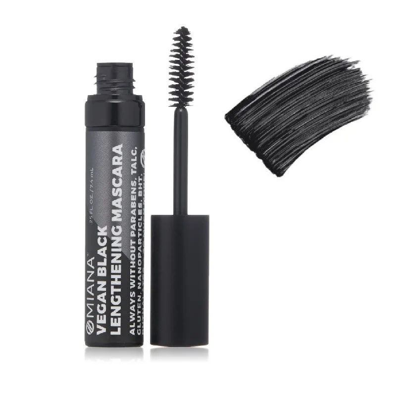 Savings Bonanza Vegan Black Lengthening Mascara - No Mica, Titanium Dioxide, & More!