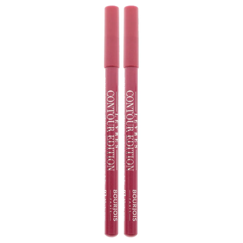 Weekend Bargains to Grab Contour Edition Lip Liner - 03 Alerte Rose by Bourjois for Women - 0.04 oz Lip Liner - Pack of 2 Weekend Bargains to Grab Contour Edition Lip Liner - 03 Alerte Rose by Bourjois for Women - 0.04 oz Lip Liner - Pack of 2