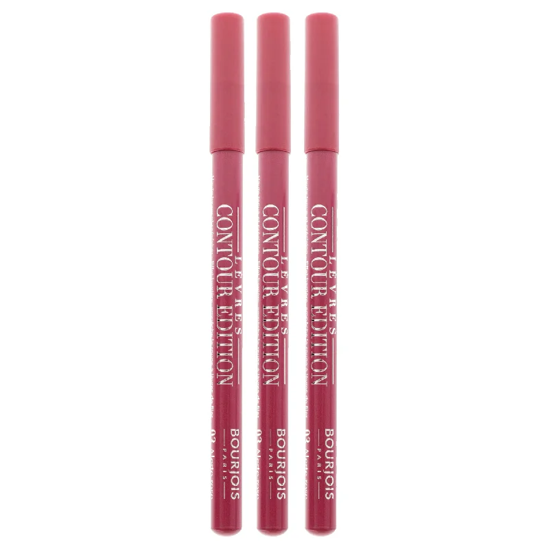 Weekend Bargains to Savor Contour Edition Lip Liner - 03 Alerte Rose by Bourjois for Women - 0.04 oz Lip Liner - Pack of 3 Weekend Bargains to Savor Contour Edition Lip Liner - 03 Alerte Rose by Bourjois for Women - 0.04 oz Lip Liner - Pack of 3