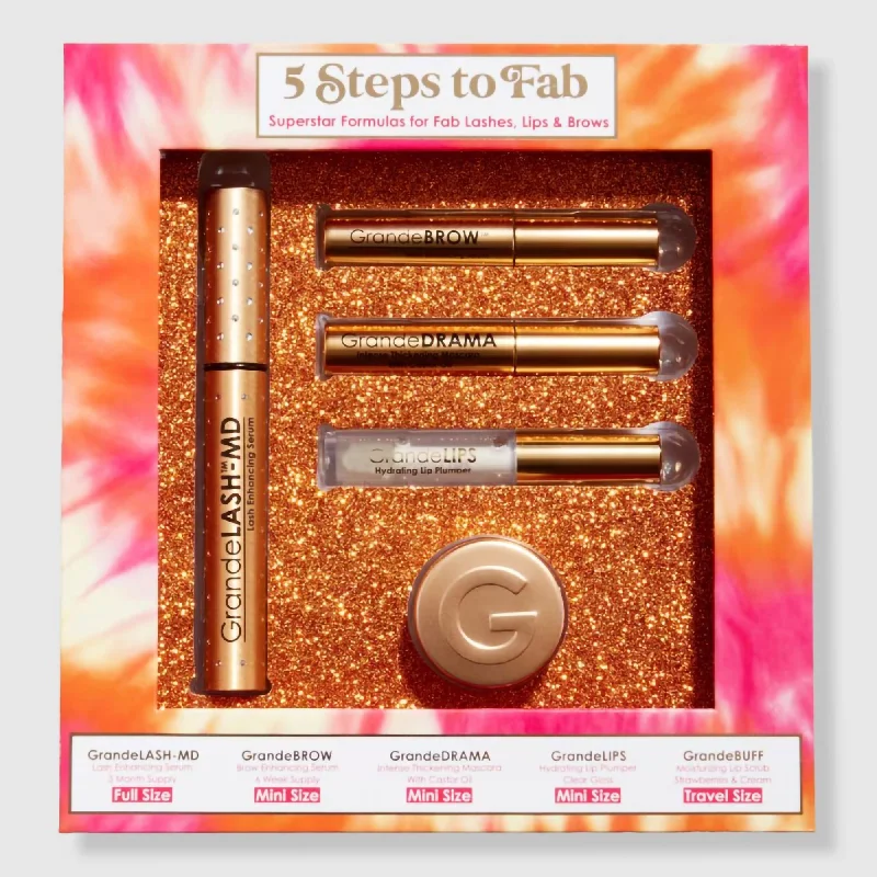 Final Clearance Grande Cosmetics 5 Steps to Fab Holiday set