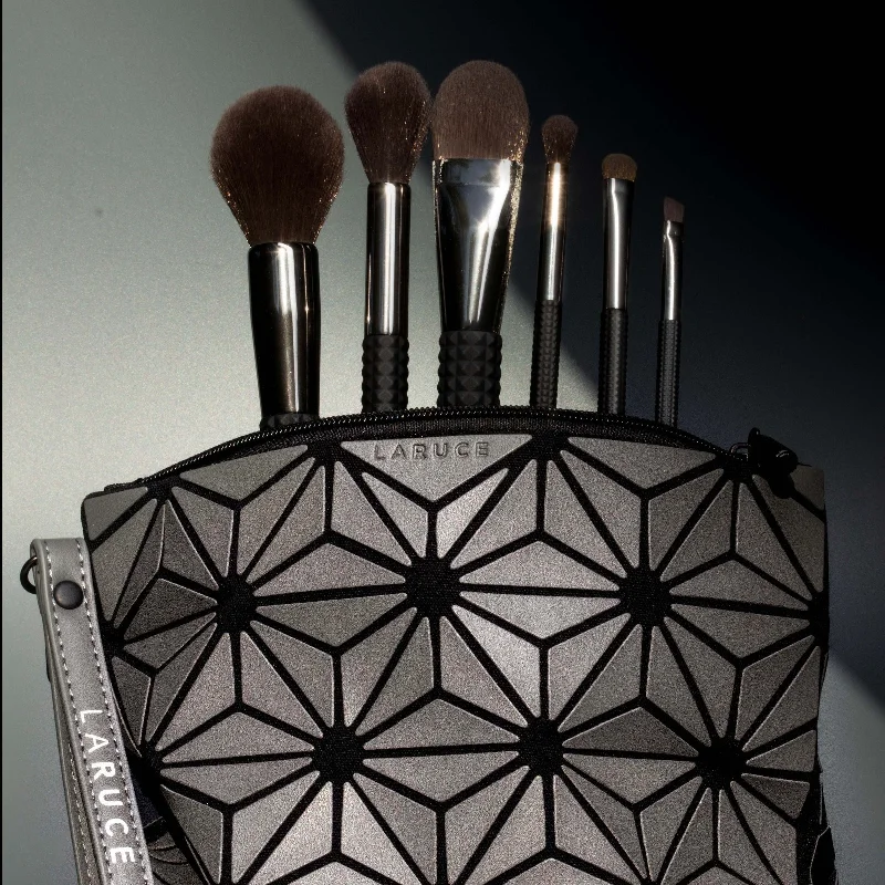 Massive Savings On New Arrivals Helen 6-Piece Makeup Brush Set with Carry Clutch