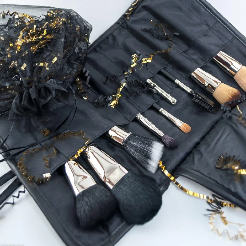 Your Favorite Items Now At Unbeatable Prices BRUSH SET WITH LEATHER BRUSH ROLL