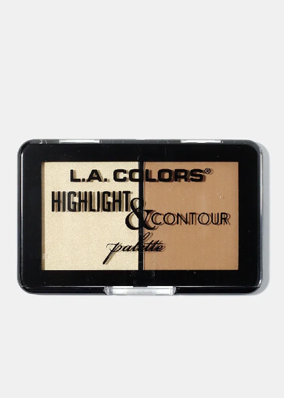 Price Cut L.A. Colors Highlight & Contour Palette- Light to Medium