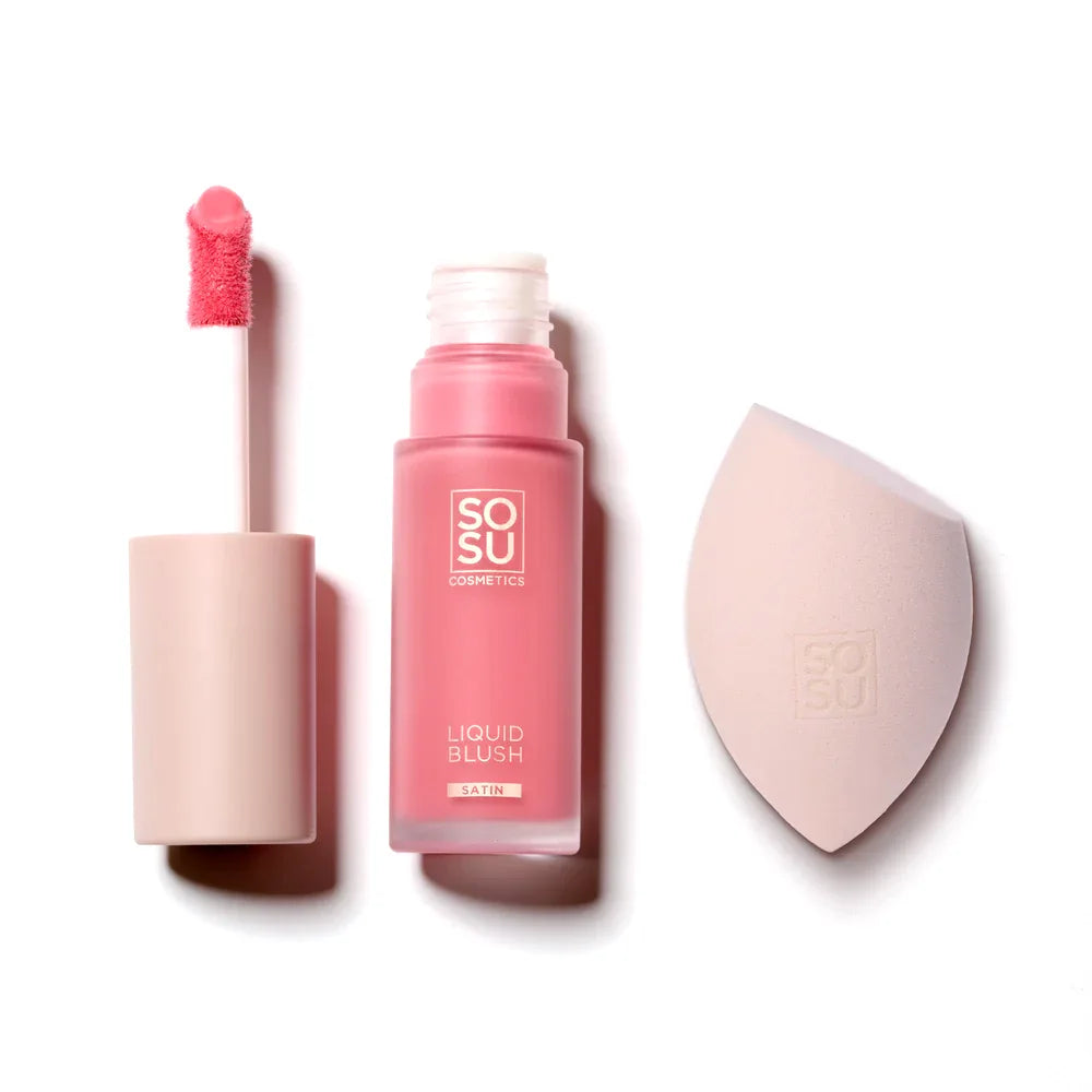 Best Choice Satin Liquid Blush & Blender