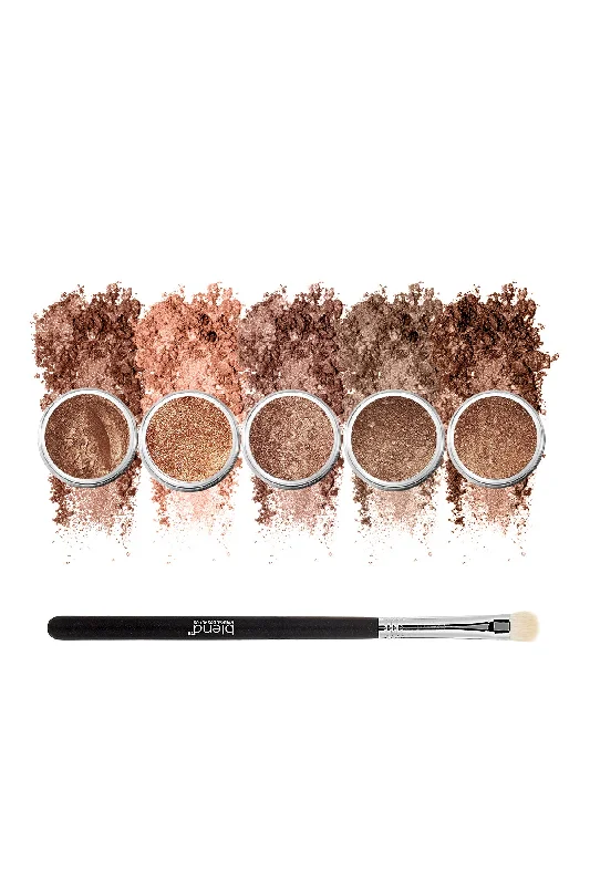 Amazing Value Natural Brown Eyeshadow Set 6-piece