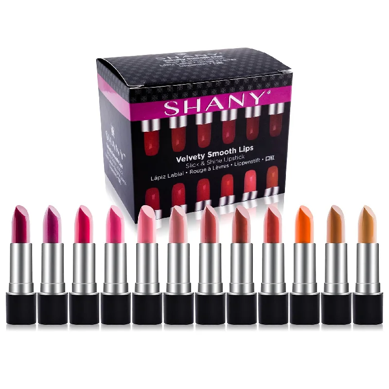 Markdowns Slick & Shine Lipstick Set - 12 color Long Lasting & Moisturizing