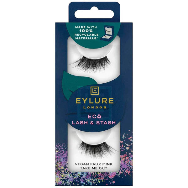 Massive Deal Eylure Eco Lash & Stash Vegan Faux Mink Take Me Out