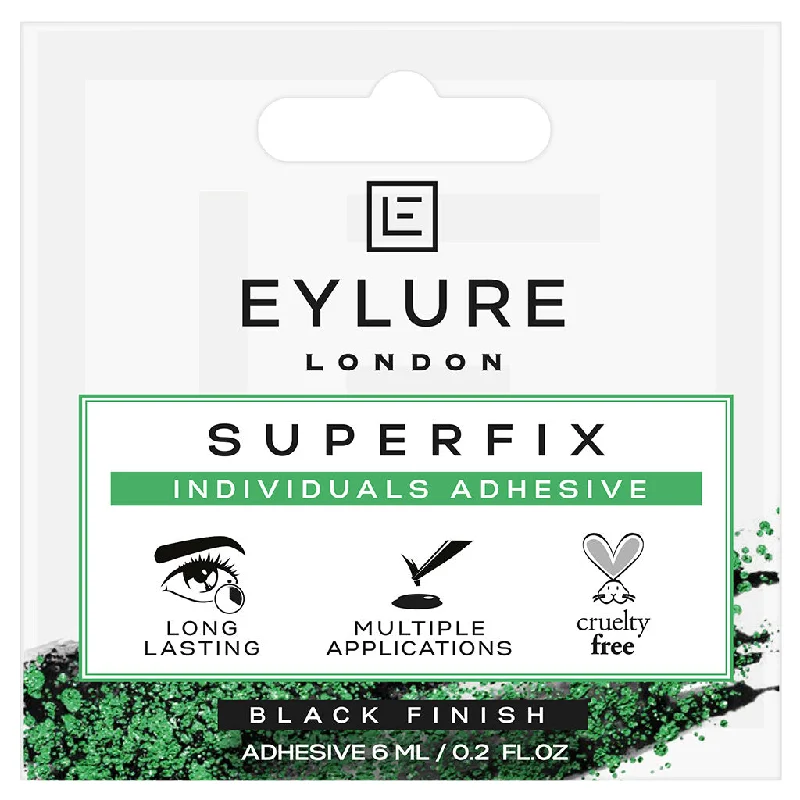 Closeout Sale Eylure Superfix Black Individual False Lash Adhesive (6ml)