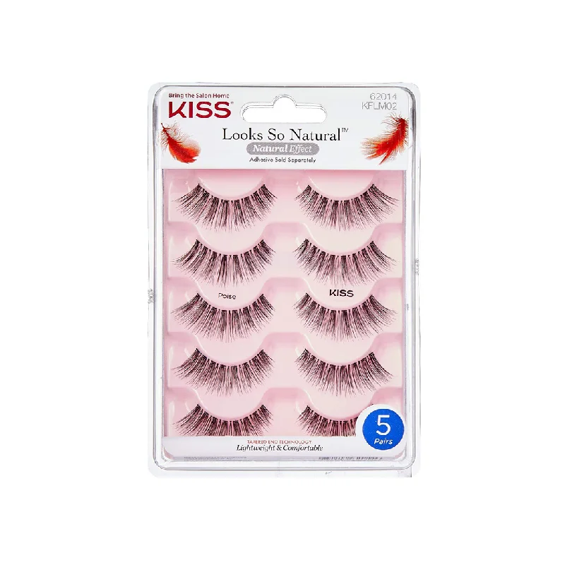 Now or Never Kiss Looks So Natural False Lashes 5 Piece Poise
