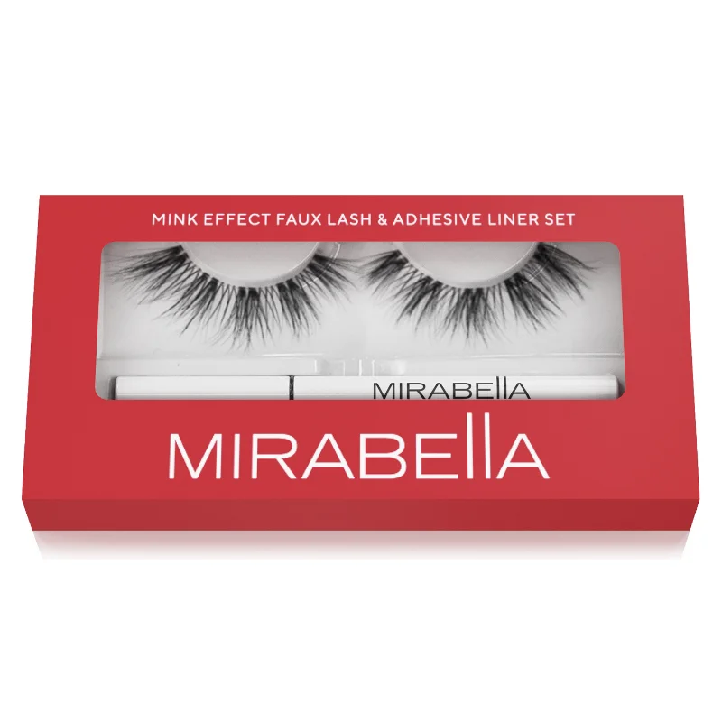 Great Bargain Mink Effect Faux Lash & Adhesive Liner Set