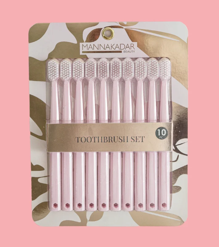 Weekend Discounts to Snag Pink Toothbrush Set - 10pc
