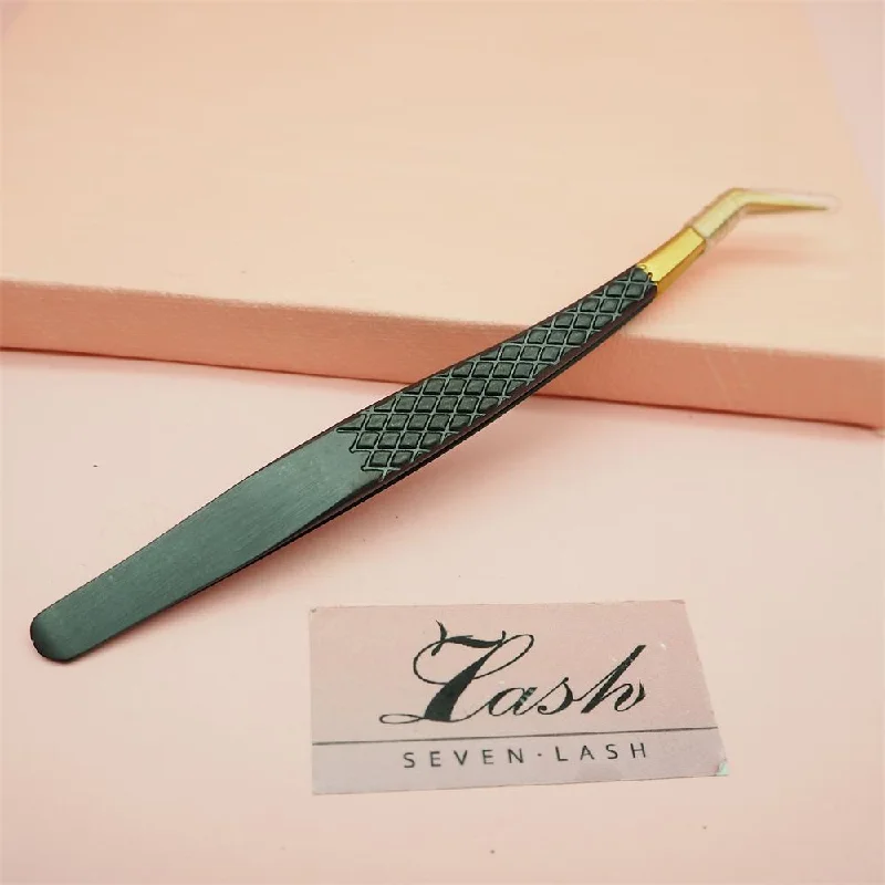 Best Bargains SH-05 Black Gold Tweezers For EyeLash Extensions