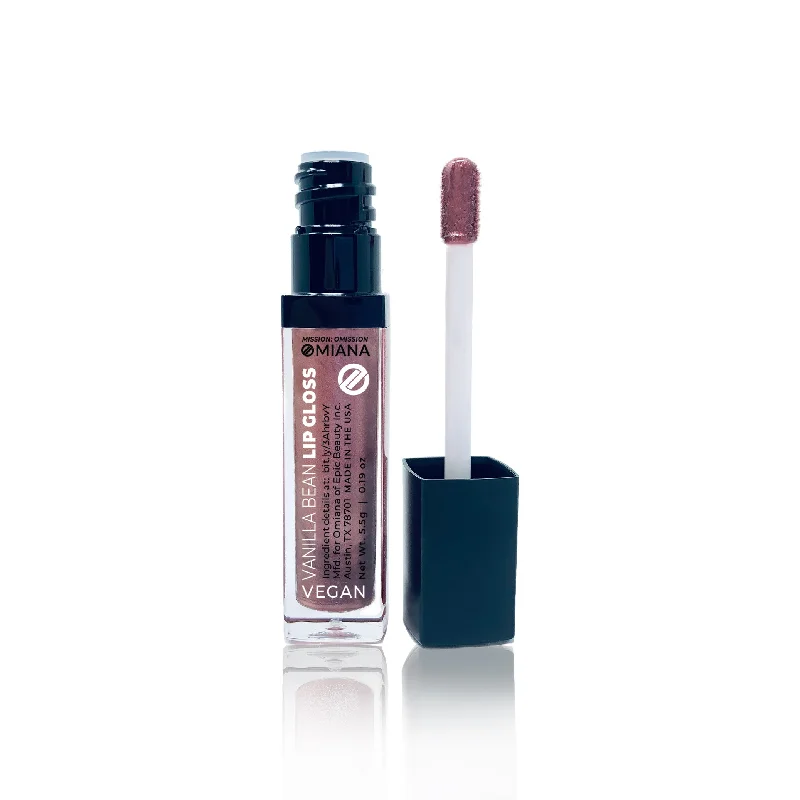 Today’s Deal Vegan Vanilla Bean Lip Gloss - Paraben-Free, Carmine-Free, Mica-Free Options