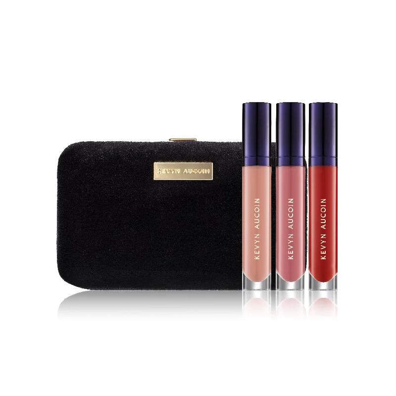 Deal Frenzy Velveteen Lip Clutch